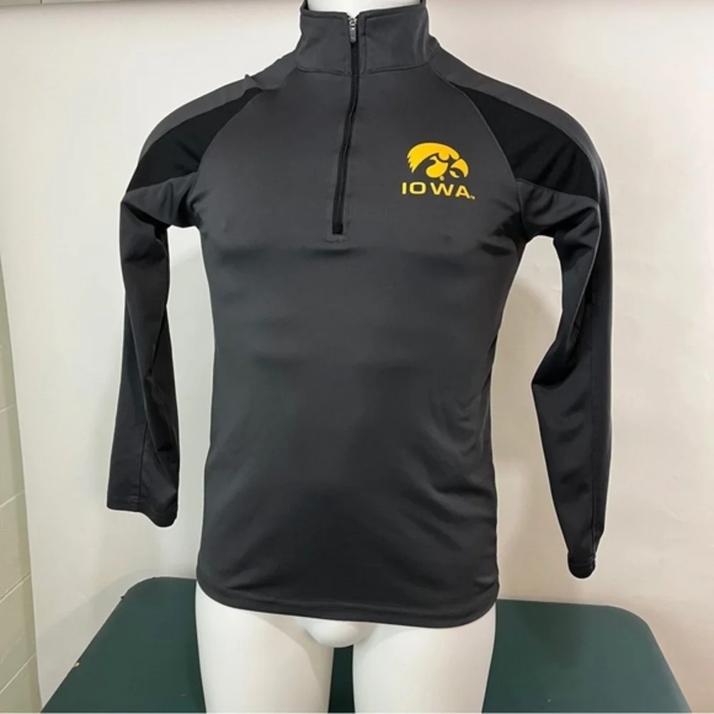 Iowa Hawkeyes Pullover 1/4 Zip Womens Small Gray NCAA Athletic (78) - Picture 1 of 9